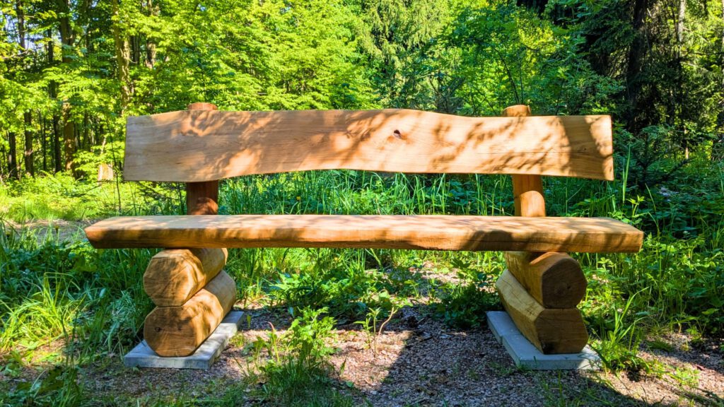 Sitzbank Eiche massiv